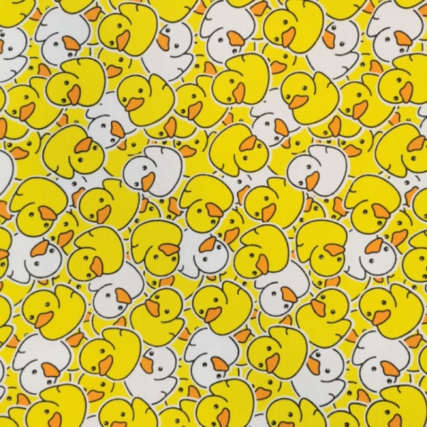 Printed Polycotton- RUBBER DUCKS